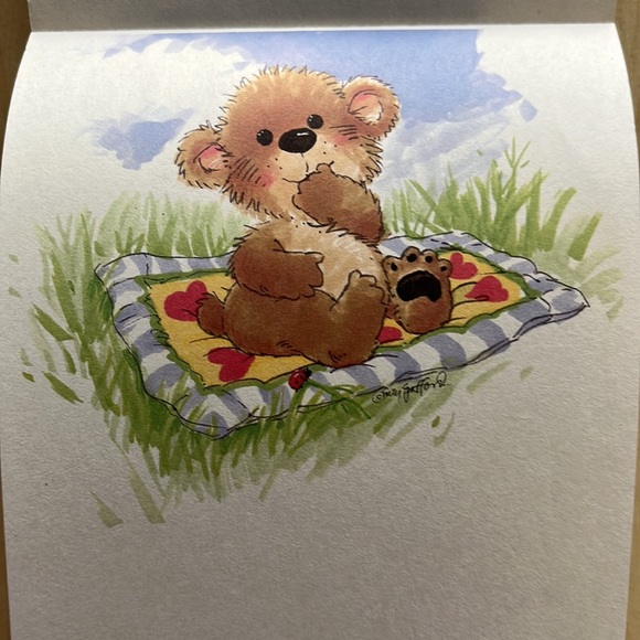 Suzy’s Zoo notepad with magnet - Bear - Picture 2 of 3